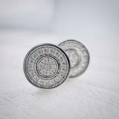 Two Row Iced Round Studs