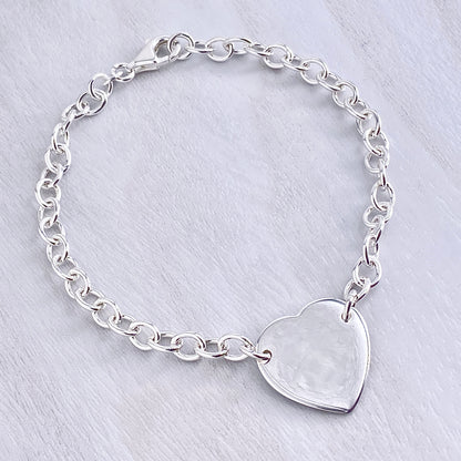 Heart Disc Bracelet