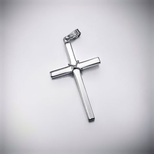 Accent Solid Cross Pendant