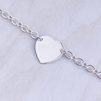 Heart Disc Bracelet