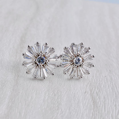 Sunflower Baguette Studs